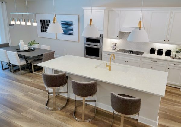 Kitchens open to the living room: With glass or with island?